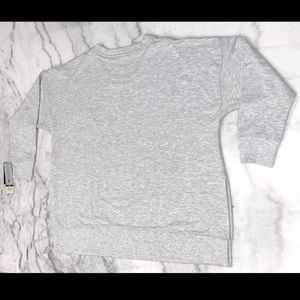 SALE CrewNeck 3/4 Long Sleeve Pullover Women’s Size 1X, 3X Top Soft Grey NWT